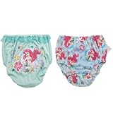 [タキヒヨー] ショーツ ディズニー 女児ショーツ 2枚組 ディズニープリンセス アナと雪の女王 ラプンツェル 美女と野獣ベル リトルマーメイドアリエル ピーターパンティンカーベル 綿１００％ 151100540 リトルマーメイドアリエルA