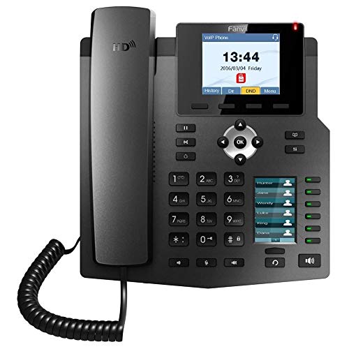 Teléfono VoIP Fanvil X4S 4 Líneas Color HD PoE miniatura 1