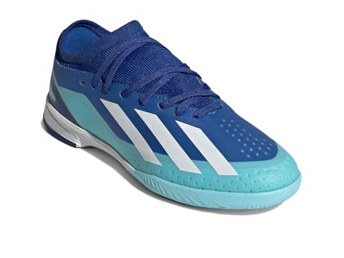 adidas Soccer X Crazylight.3 Indoor (Little Kid/Big Kid) Bright Royal/White/Solar Red 11 Little Kid M