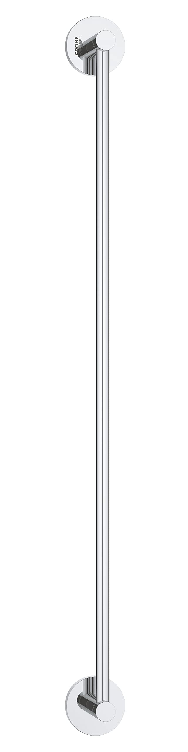 Grohe Start QuickFix - Barra de Toallas 60cm, Cromo, para Pegar (Pegamento QuickGlue A2) o atornillar, Ref. 41178000