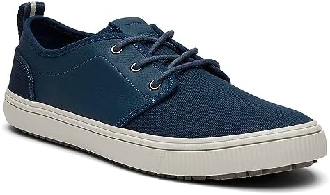 TOMS Men's Carlo Terrain Sneaker, Dark Indigo Canvas and Leather, 11.5 | Image 1