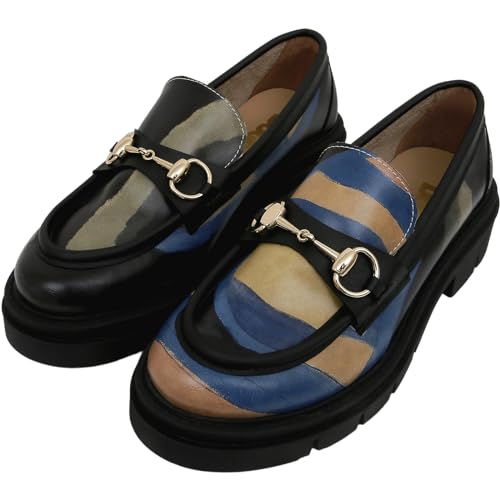 Image of DOGO Penny Loafers for Women - Handmade and Vegan Leather Platform Loafers for Women
