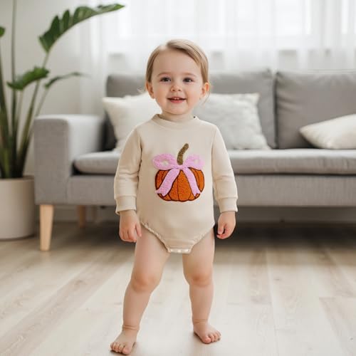 Newborn Baby Girl Christmas Outfit Waffle Gingerbread Onesie Bubble Romper Sweatshirt Infant Fall Winter Clothes2