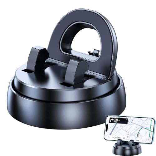 Supporto per cellulare da cruscotto supporto per da auto rotazione a 360 gradi stabile anti scossa per la guida in sicurezza estremo per uso di navigazione sul parabrezza