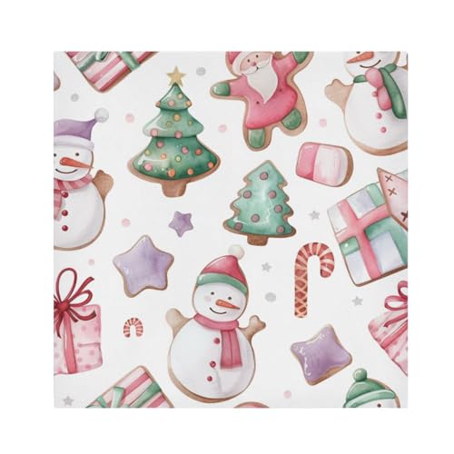 Servilletas de Tela Navideñas Pack x6 Multicolor 20x20 in miniatura 1