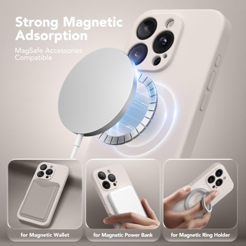 Image of Magnetic for iPhone 16 Pro Case Silicone Stone