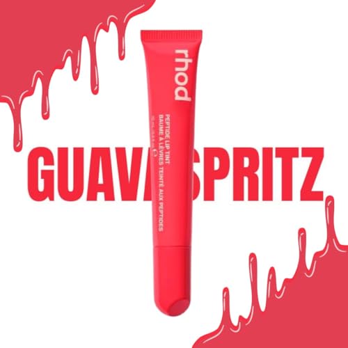 Image of Peptide Lip Tint, Glossy High-Shine Finish, Waterproof and Smudge-Proof, 12HR Wear, 10ml (GAUAVA SPLITZ)