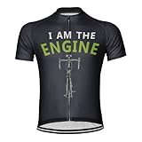 Customized I Am The Engine Men's Cycling Jersey Short Sleeve (US, Alpha, XX-Large, Regular, Regular, MS1115)