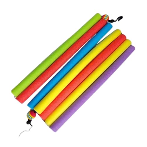 Yiju High Jump Crossbar,Practice Jump Band Pole Stand Bungee Cord,Field Track Training Equipment for Fitness,Athletes,Sports, Length 3.5m