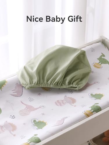 Image of Changing Pad Cover Set in Soft Jersey Material - Fits 32 inch /34''x16 Contoured Pad for Babies, Dinosaur Land