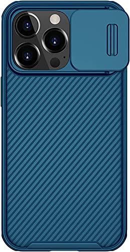 Coque iPhone 14 Pro bleu antichoc en TPU et polycarbonate avec cache caméra