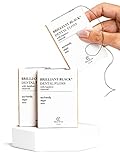 Terra & Co., Brilliant Black Dental Floss (3 Pack) | Organic Teeth Whitening Products | All Natural, with Activated Bamboo Charcoal | Vegan &...