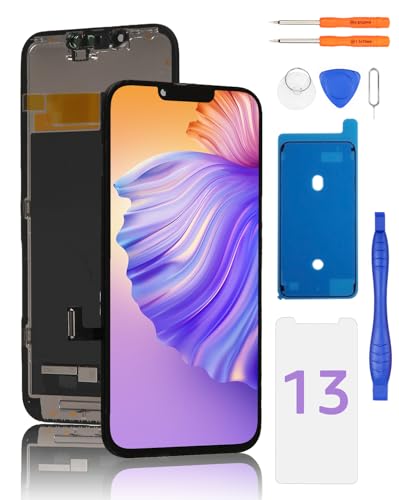 Compatibile esclusivamente con iPhone 13 (6,1 pollici) – Display LCD premium con vetro touch screen digitale, progettato SOLO per i modelli iPhone 13: A2482, A2631, A2633, A2634, A2635. Controlla attentamente il numero di modello del tuo dispositivo (in Impostazioni > Generali > Info) per garantire una perfetta aderenza – nessun errore di compatibilità, nessun problema di reso!