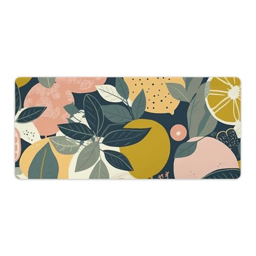 Grand tapis de souris de jeu étanche et antidérapant agrumes