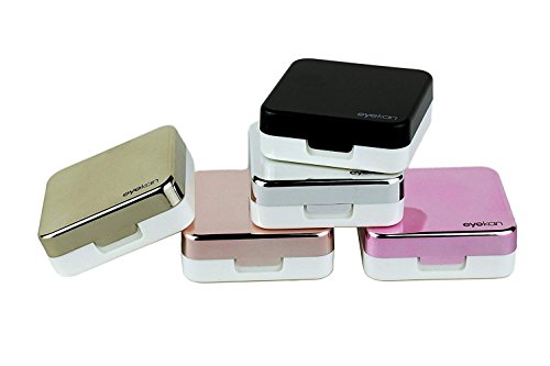 Qishi Mini Travel Simple Contact Lens Case Box Container Holder (Pink)