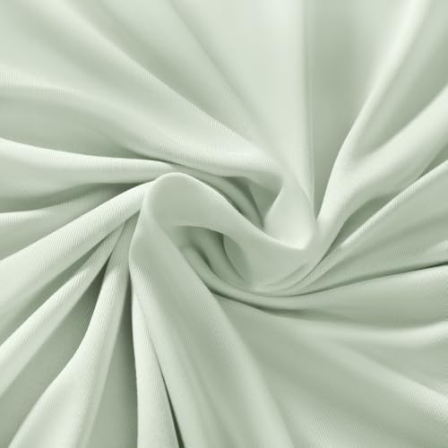 Image of MLMC 7.2FT Sage Arch Backdrop Cover Fitted Spandex Backdrop Stand Cover Stretchy Round Top Chiara Arch Cover for Baby Shower Birthday Party Wedding Ceremony Photography Background Decor 7.2x4FT