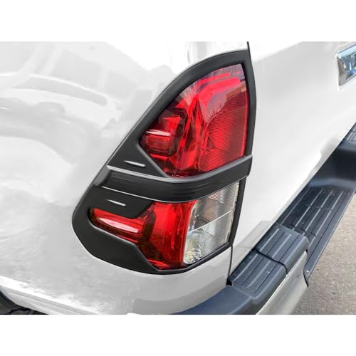 JHCHAN Cache feu arrière pour Toyota Hilux 2015-2020, 2021-2024 Modèle de base Hiulx AN110 AN120 AN130 Invincible Revo Rocco ABS Bordure de lumière