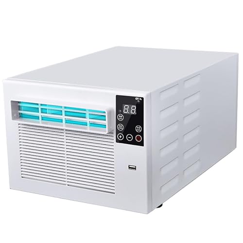 Kompaktowy przenośny klimatyzator 280W, Mini klimatyzator do sypialni i akademika, cichy osuszacz chłodzący z kółkami, energooszczędne chłodne pudełko do małych przestrzeni do 5sqm