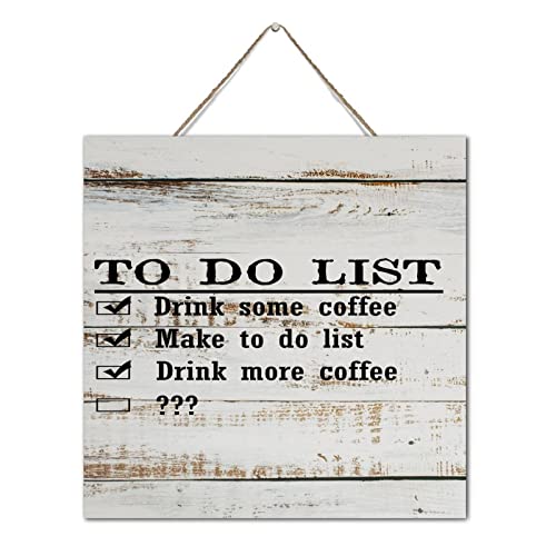 Plaque en bois To Do List pour ne plus rien oublier décoration murale 30 cm