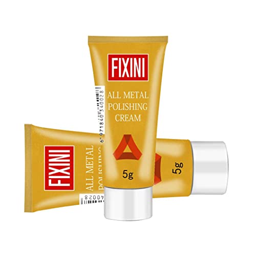 All Metal Polishing Paste - Powerful Cleaner & Rust Remover For Brass, Copper, Chrome, Stainless Steel (5G).Metal Polish Cream, Instantly Restores Shine & Mirror Finish - Non-Abrasive #TOP6