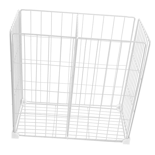 SMASOLO Organizador Congelador Horizontal con Divisorias y Cesta Inferior Montaje sin Herramientas Almacenamiento para Congeladores y Arcón Frigorífico Compartimentos