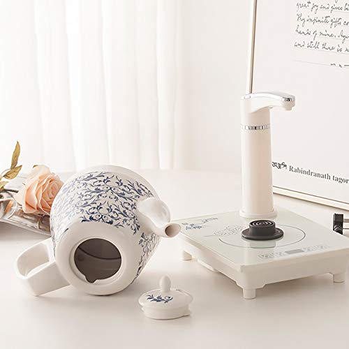 Tetera Eléctrica Cerámica 1.2 L con Pico Largo y Apagado Automático miniatura 7