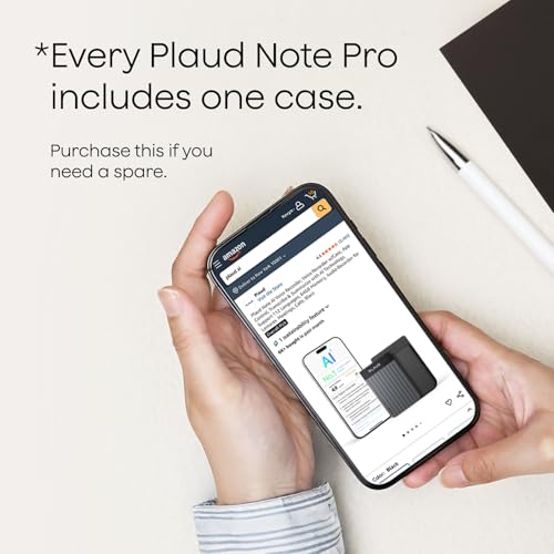 Image of Plaud Note Pro AI Voice Recorder + Extra Magnetic Case Bundle, App Control, AI Transcription & Summaries, Ultra-Slim Recorder with InstantView Display