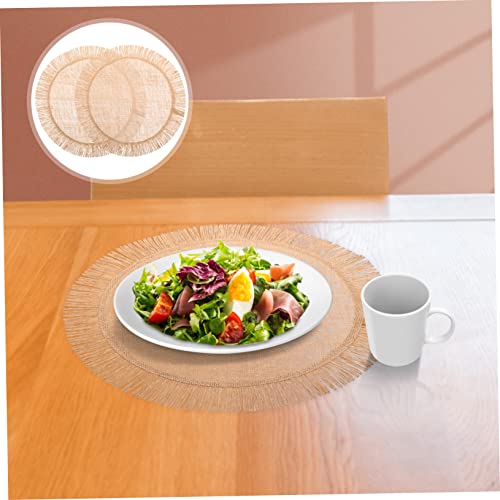 Set de table rond jute tressé décoratif pour des repas uniques