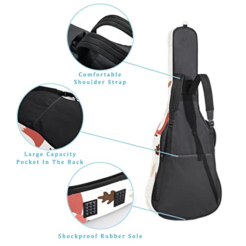Housse pour guitare acoustique avec motif camouflage vert armée – 1 cm d’épaisseur – Rembourrage épais – Housse de… - Les Beatles, Paul McCartney, John Lennon, RIngo Starr, George Harrison Housse pour guitare acoustique avec motif camouflage vert armée - 1 cm d'épaisseur - Rembourrage épais - Housse de… – Image 4