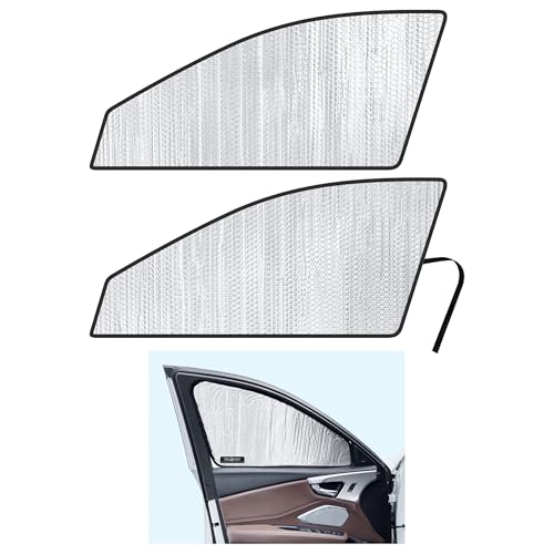 YelloPro Side Window Front Seat Sunshade (Set of 2) Custom Fit for 2019 2020 2021 2022 2023 2024 2025 Acura RDX SUV, UV Reflector Sun Protection (Made in USA)