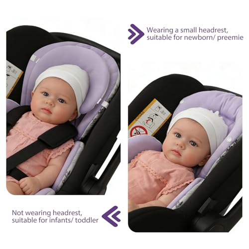 Inserto para Asiento de Auto Infantil con Soporte de Cabeza y Cuerpo miniatura 2
