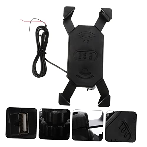 CRAFTHROU Suporte de celular de carregamento para celular para motocicleta, suporte de telefone para