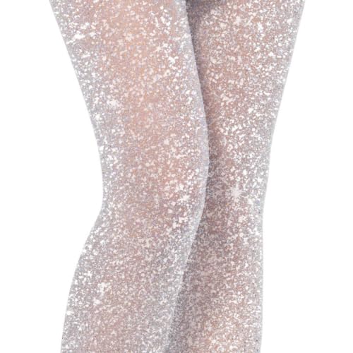 Image of Leg Avenue Women's stretchy High Waist Lurex Shimmer Tights With Metaillic Fiber Shine