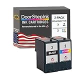 DoorStepInk Remanufactured in The USA Ink Cartridge Replacements for Lexmark 2 / 3 18C1530 18C0190...
