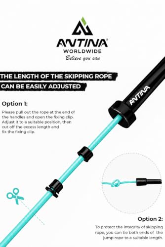 Image of Worldwide Adjustable Skipping Rope for Men & Women Speed Jump Rope for Exercise, Gym, Sports & Fitness