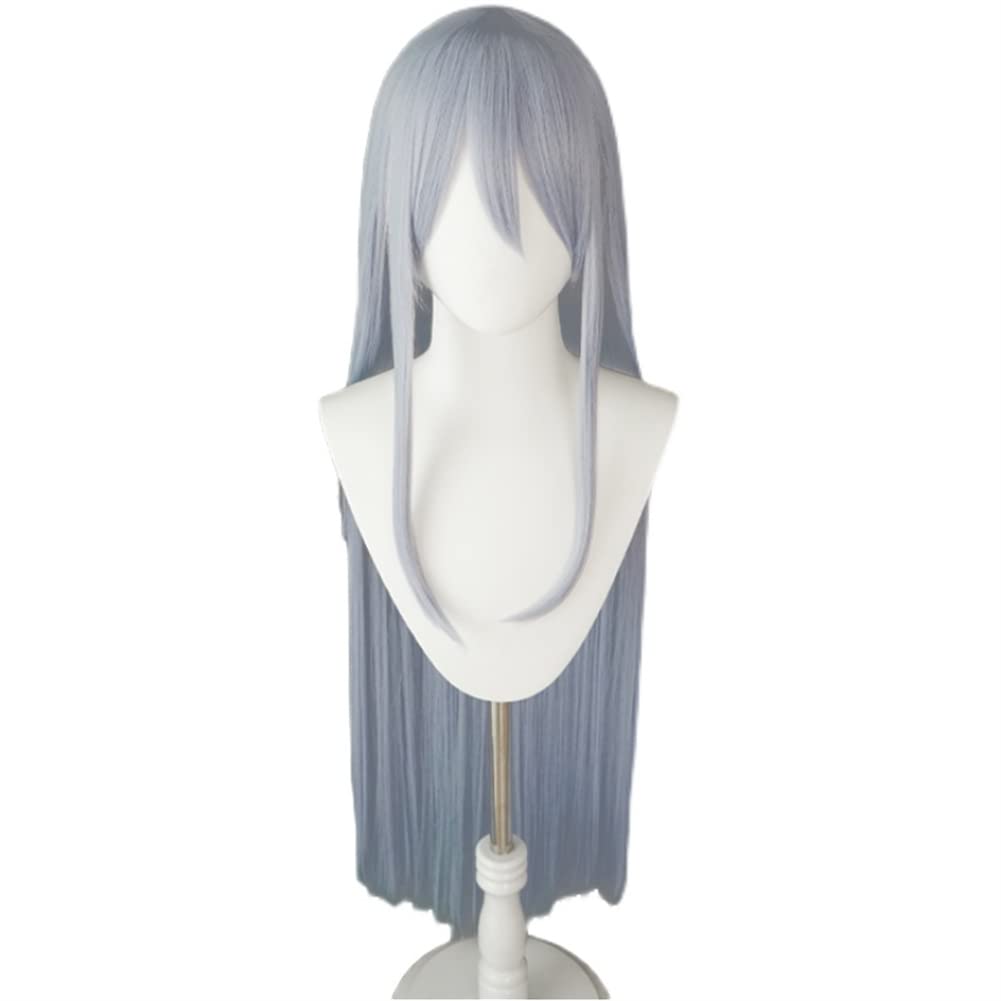Xingwang Queen Anime Cosplay Wig Long Straight Gray Wigs for Women Girls