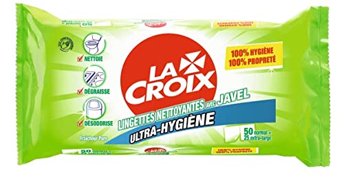 La Croix Lingettes avec Javel Fraîcheur Pure, Les 50 lingettes