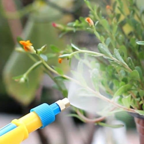 Image of Spray Bottle Pump Pressured Sprayer Head Manually Operated Upto 2 Litre Pray Bottle Pump Sprayers Gun Pipe Nozzle for Plants Car Wash Pack of 1