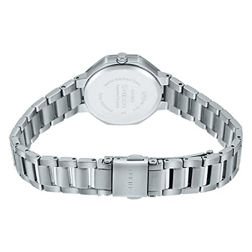 Image of Casio Analog Silver Dial Women's Watch-SHE-4543D-7AUDF
