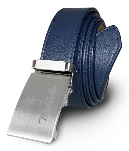 MAD GOLFER Captain's Choice - Genuine Leather belt (Navy)