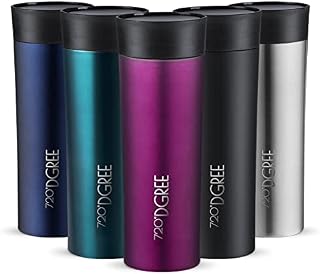 720°DGREE Travel Mug PleasureToGo - 450ml - Leakproof, BPA-Free Stainless Steel Thermo Cup for Coffee & Tea to Go with Lid - Vacuum Insulated Flask - For Hot & Cold Drinks When- & Wherever you Want