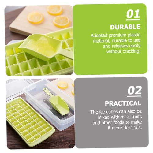 Molde para cubitos de hielo con tapa y cuchara miniatura 6