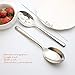Enwinner Serving Spoons Buffet Colander Stainless Steel Banquet Set, Pack of 2, Lenght 9