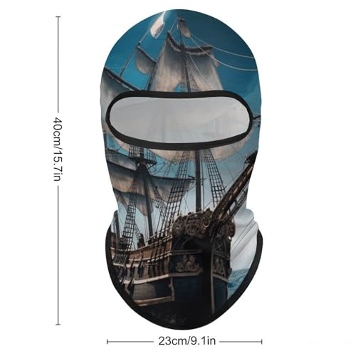 Máscara facial de balaclava pirata para hombre y mujer, protección solar, transpirable, cubre todo el head para senderismo, ciclismo, running y conducción miniatura 2