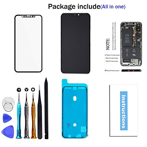 For Iphone Xs Max Screen Replacement 6.5 Inch Lcd Touch Screen Display Digitizer Repair Kit Assembly With Complete Repair Tools #TOP6