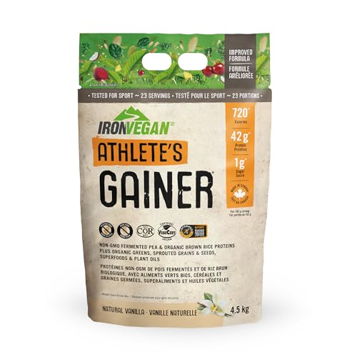 Iron Vegan - Athlete's Gainer Vanilla, 10 lbs (4.5 kg)