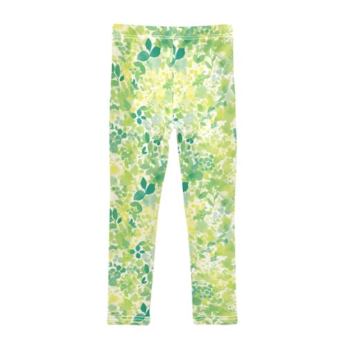 KLL Watercolor Toddler Baby Girl Cotton Leggings Fashion High Waisted Lounge Pants Gym2