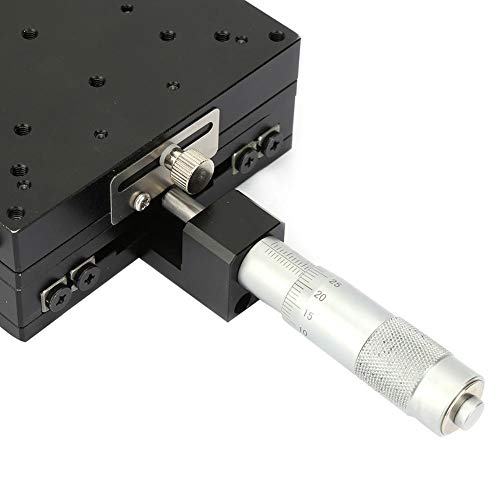Keenso KEENSOFA34GEYZWD Xy Linear Stage, Keenso Semy100-Ac Micrometer Manual Precision Linear Translation Stage Displacement Trimming Bearing Sliding Table Cross Roller Xy Axis 100X100X40Mm Size thumb #8
