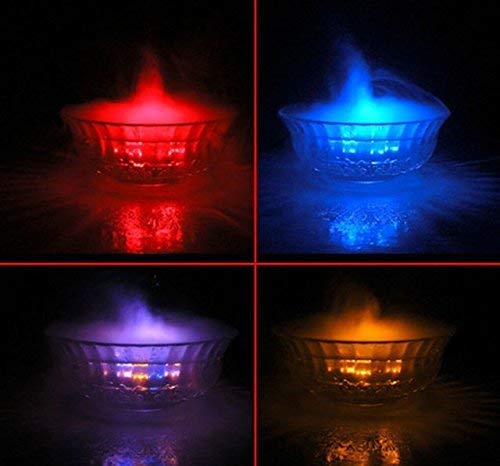 SNOWBIRD® 12 LED Mist Maker Fog Machine/Water Fogger Fountain Pond Light (Silver)