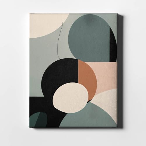 Tableau minimaliste grand format Spiffing Prints Twilight Forms avec cadre premium